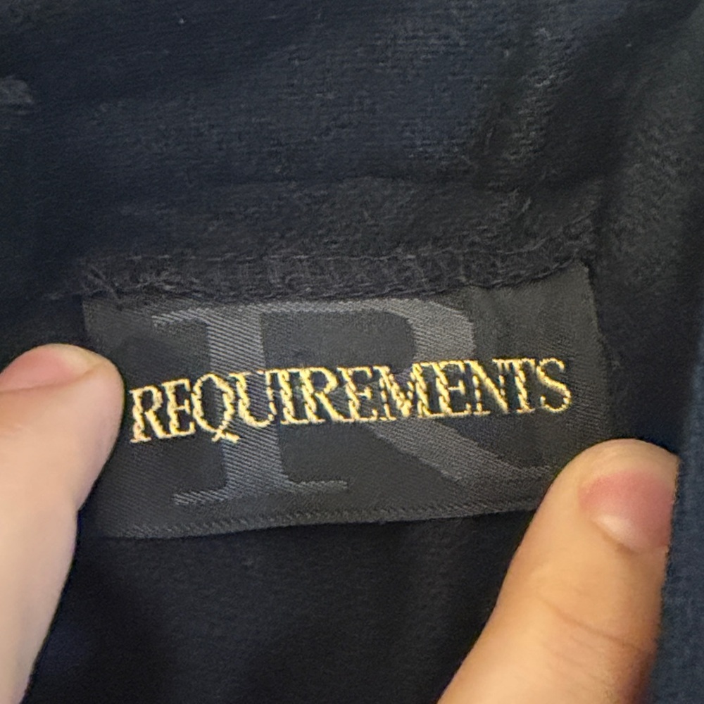 Requirements Vintage Classic Academia Preppy Black Maxi Virgin Wool Skirt, 10 - Picture 2 of 7